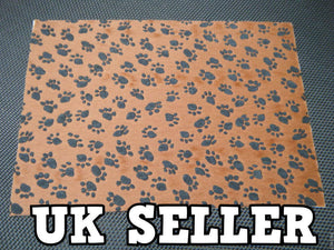 FURRY FABRIC STYLE ANIMAL PAWS CRAFT COVERING SKIN DECALS STICKER 19.5cmx14cm UK