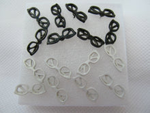 Load image into Gallery viewer, 8 PAIRS FASHION BLACK &amp; WHITE NERD GLASSES RETRO JEWELLERY EARRINGS UK SELLER
