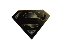 Load image into Gallery viewer, SMALL BLACK SUPERMAN DC COMICS IRON ON SMOOTH HEAT TRANSFER PATCH 4 CLOTHES BAGS
