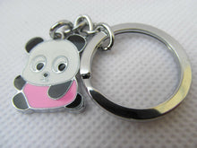 Load image into Gallery viewer, CUTE PINK PANDA BEAR ENAMEL FASHIONABLE KEYRING HANDBAG CHARM GIFT IDEA UKSELLER
