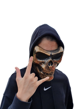 Load image into Gallery viewer, 3/4 Face Skull Kids Adults Unisex Fancy Dress Costume Mask Paintballing Free P&amp;P
