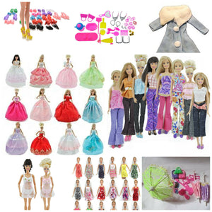 12" DOLLS SIZE CLOTHES FULL WARDROBE DRESS BIKINI UNDERWEAR SHOES JEANS FREE P&P