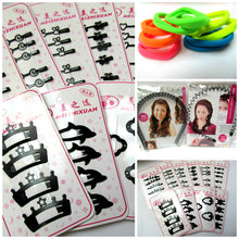 Load image into Gallery viewer, BUNDLE OF 21 GIRLS HAIR ACCESSORIES PONYTAIL BANDS SLIDES, CLIPS &amp; HEAD BANDS UK

