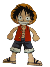 Load image into Gallery viewer, LARGE MONKEY D LUFFY ONE PIECE HEAT TRANSER IRON ON SMOOTH LOGO PATCH CLOTHES
