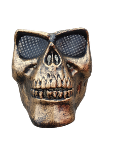 3/4 Face Skull Kids Adults Unisex Fancy Dress Costume Mask Paintballing Free P&P