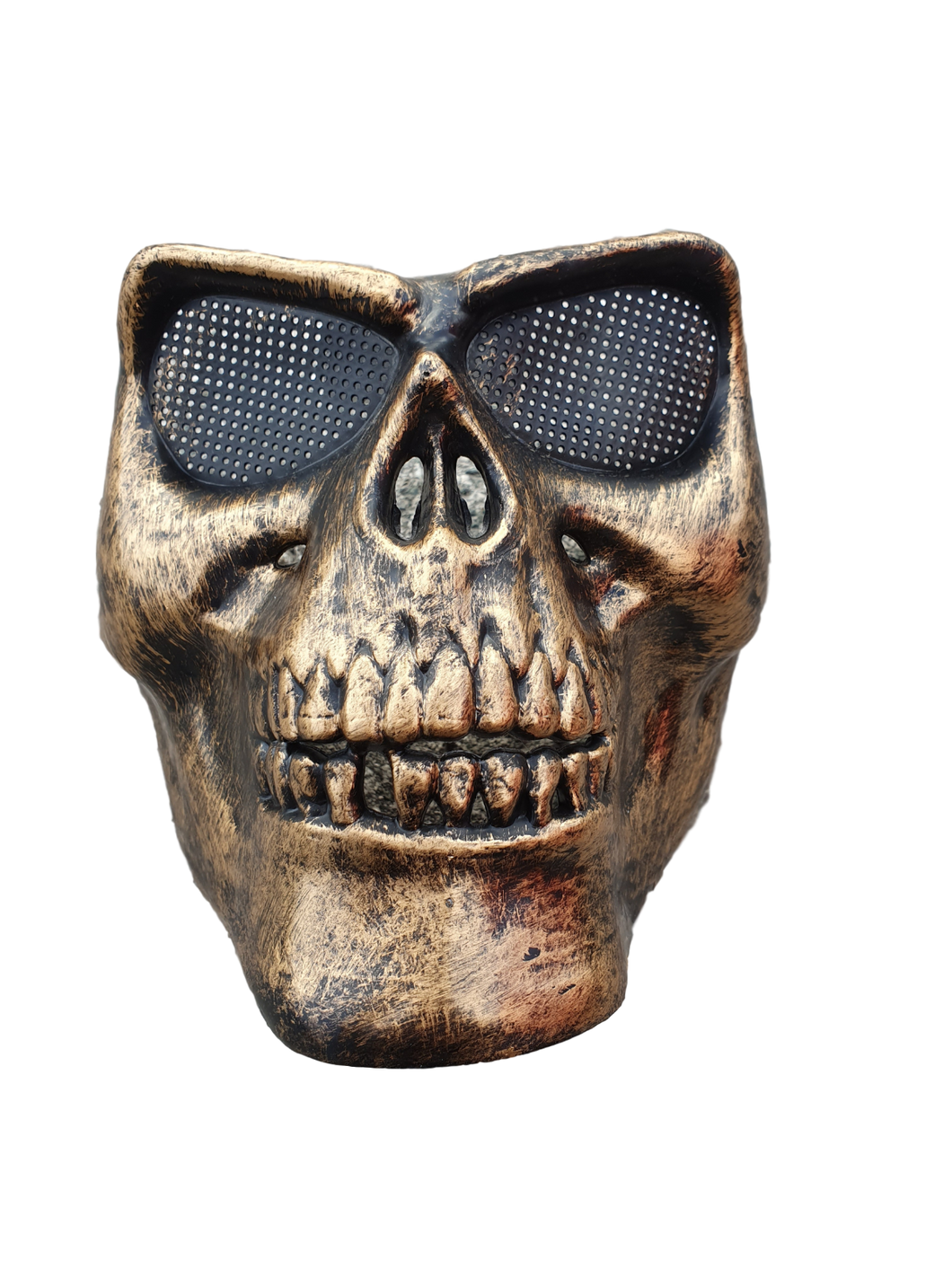 3/4 Face Skull Kids Adults Unisex Fancy Dress Costume Mask Paintballing Free P&P