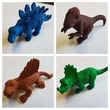 Load image into Gallery viewer, SET OF 2 NOVELTY DINOSAUR T-REX PREHISTORIC ERASERS UK SELLER FREE UK P&amp;P
