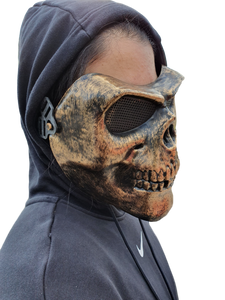 3/4 Face Skull Kids Adults Unisex Fancy Dress Costume Mask Paintballing Free P&P