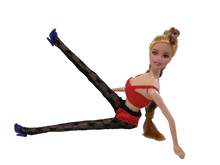 Load image into Gallery viewer, 1x Doll sized black lace pattern tights (Doll not included) Made for 12&quot; Dolls
