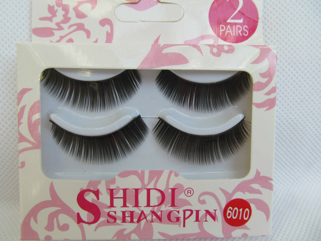 2 PAIRS QUALITY HANDMADE NATURAL THICK FALSE FAKE EXTENSIONS BLACK EYE LASHES UK