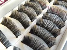 Load image into Gallery viewer, 10 Pairs Thick Natural Re-Useable Fake False Eye Lashes Makeup UKSeller Free P&amp;P
