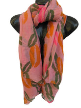 Load image into Gallery viewer, 4 COLOURS LARGE HOT LIPS DESIGN LADIES SCARF SHAWL SARONG 170cm x 90cm UK SELLER
