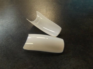 100x LONG FALSE FAKE NAILS FASHION TIPS, FRENCH MANICURE, 8 COLOURS FREE UK P&P