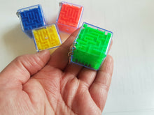 Load image into Gallery viewer, 2, 6 or 12 Mini 3D Magic Maze Puzzle Cube Keyring Brain Game Kids Pinata Toys UK
