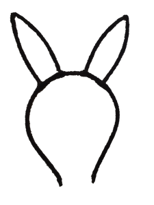 Fun Cute Black Ladies Girls Faux Fur Rabbit Ears Fun CosPlay Hen Night Headband