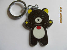 Load image into Gallery viewer, 1x CUTE ANIMATED TEDDY BEARS 4 COLOURS ENAMEL KEYRING HANDBAG CHARM GIFT IDEA
