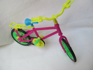 PLASTIC 12" DOLL SIZED ACCESSORY PEDDLE BIKE BICYCLE UK SELLER FREE P&P