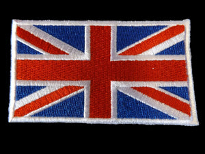 5 DESIGNS OF EMBROIDERY CLOTH UNION JACK BRITISH FLAG IRON SEW ON JEANS CLOTHES