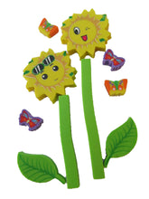 Load image into Gallery viewer, PACK OF SUNFLOWERS &amp; BUTTERFLIES KAWAII JAPANESE STYLE NOVELTY ERASERS RUBBERS
