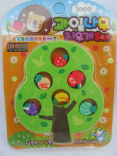 Load image into Gallery viewer, SET 7 NOVELTY PUZZLE TREE &amp; FRUITS APPLE BANANA JAPANESE STYLE RUBBERS ERASERS
