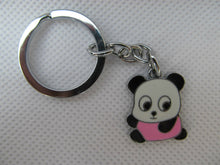 Load image into Gallery viewer, CUTE PINK PANDA BEAR ENAMEL FASHIONABLE KEYRING HANDBAG CHARM GIFT IDEA UKSELLER
