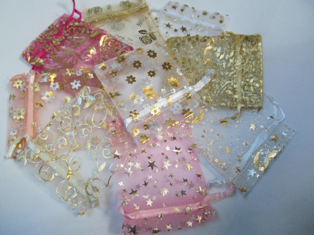 PREMIUM QUALITY ORGANZA GIFT BAGS WEDDING FAVOUR VARIOUS COLOURS 7cmx7cm UK SELL