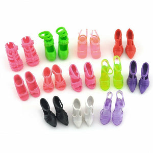 12" DOLLS SIZE CLOTHING 10,20 or 30 PAIRS SHOES BOOTS HEELS UKSELLER FREE P&P