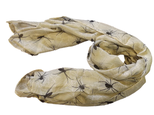 OFF-WHITE BEIGE SPIDER PRINT LADIES SCARF SHAWL SOFT FEEL 160cmx100cm UKSELLER