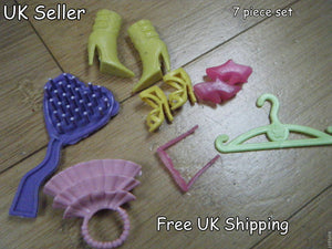 SET OF 7 SINDY DOLL SHOES, BOOTS & ACCESSORIES RANDOM SELECTION UK SELLER