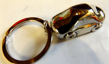 Load image into Gallery viewer, SILVER SOLID METAL CAR AUTO MOBILE KEYRING CHAIN FOB UK SELLER MENS GIFT IDEA
