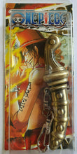 Load image into Gallery viewer, COLLECTOR&#39;S METAL REPLICA JAPANESE ANIME ONE PIECE DAGGER &amp; CASE SINBAD KEYRING
