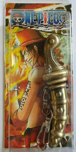 COLLECTOR'S METAL REPLICA JAPANESE ANIME ONE PIECE DAGGER & CASE SINBAD KEYRING