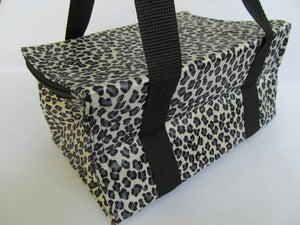 LEOPARD ANIMAL PRINT INSULATED COOL WARM REUSABLE LUNCH BAG WATERPROOF UKSELLER