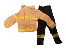 Load image into Gallery viewer, G.I. JOE KEN ACTION MAN DOLL CLOTHES 2 PIECE FIRE FIGHTER MAN JACKET TROUSERS
