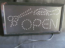 Load image into Gallery viewer, QUALITY LED SHOP DISPLAY HANGING OPEN SCISSORS COMB HAIRCUT SALON SIGN UK SELLER

