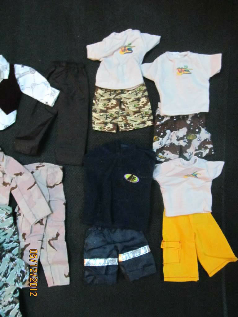 1 x KEN ACTION MAN GI JOE DOLLS CLOTHES OUTFITS TROUSERS SHIRT SHORTS SUIT SETS