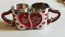 Load image into Gallery viewer, SET OF 2 UNISEX FRIENDSHIP COUPLES MUG KEYRINGS MAGNETIC GIFT IDEA UKSELLER
