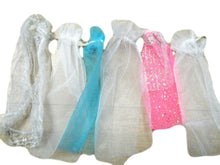 Load image into Gallery viewer, 3x SINDY DOLL&#39;S SIZED CLOTHING WEDDING DRESS VEILS MIXED COLOURS FREE UK P&amp;P
