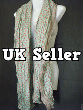 Load image into Gallery viewer, PINK GREEN WHITE BLACK LARGE POLKA DOTS SPOTTED LADIES SCARF WRAP SHAWL 7COLOURS
