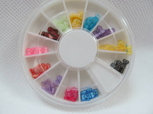 Load image into Gallery viewer, CUTE COLOURFUL BOWS WHEEL CLAY FIMO 3D ART FOR FALSE TOE FINGER NAILS UK SELLER
