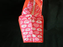 Load image into Gallery viewer, ECO FRIENDLY CUTE PINK HEART PRINT SHOPPING TRAVEL BAG FREE UK POST 34x24x16cm
