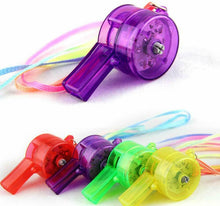 Load image into Gallery viewer, 1x Colourful Flashing Rave Party Led Light Whistle Shaped Gift Torch Free UK P&amp;P
