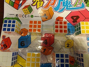 12x Boys Girls colourful plastic Puzzle Magic Cubes Gift Loot Bag Pinata Toys UK