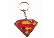Load image into Gallery viewer, 1x SUPERMAN DC COMICS LOGO SHIELD SOLID METAL KEYRING 4 COLOURS GIFT UK SELLER

