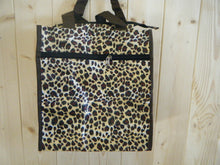 Load image into Gallery viewer, WATERPROOF SILKY ECO LUNCH SHOPPING TRAVEL BAG ZEBRA LEOPARD PRINT RED SPOTTED
