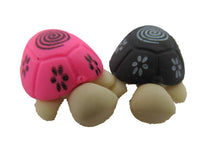 Load image into Gallery viewer, 2x SMALL TURTLE TORTOISE KAWAII JAPANESE STYLE NOVELTY ERASERS RUBBER UK SELLER
