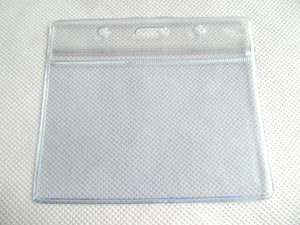 90mmx60mm PVC PLASTIC POCKET WALLET ID PASS BADGE CARD HOLDER LANYARD UKSELLER