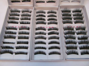 10 Pairs Thick Natural Fake False Eyelashes Eye Lashes UK Seller Free UK P&P
