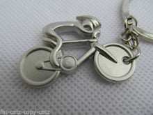 Load image into Gallery viewer, SOLID METAL 3 COLOURS SILVER BRONZE PRO CYCLING KEYRING CHARM GIFT IDEA UKSELLER
