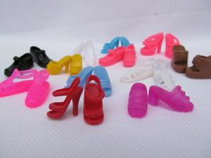 12" DOLL'S SIZED CLOTHING 9 PAIRS QUALITY SILICONE CUTE SHOES BOOTS UK SELLER